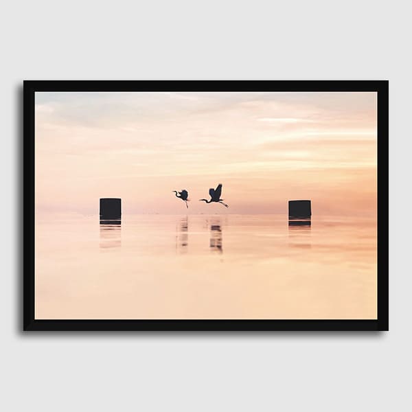 600x600-Frame-no-matte-hitam-quiuque-Last-rays-of-sun-(landscape)