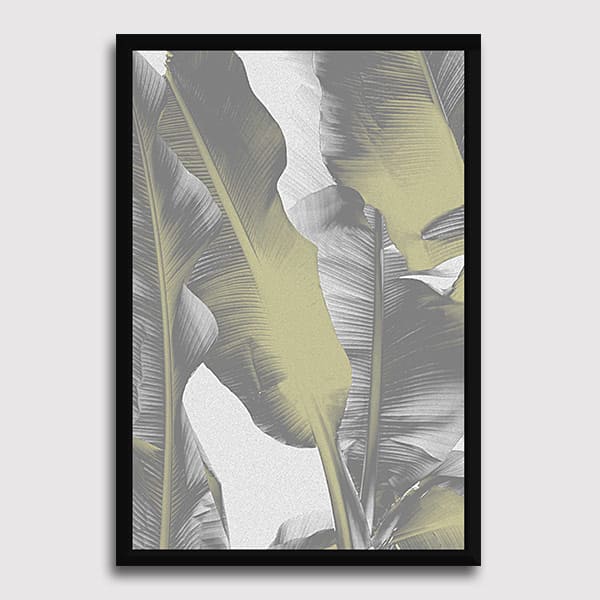600x600-Frame-no-matte-hitam-Gray-and-Gold-Banana-Leaves-new