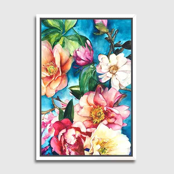 canvas-Frame-no-matte-putih-tropical-floral-I-large