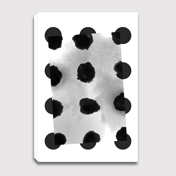canvas-Abstract-Painting-Polka-Dots-Pattern-II