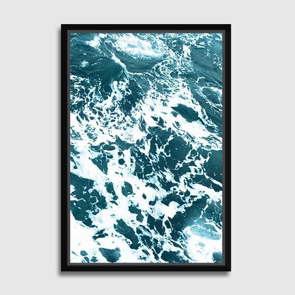 canvas-Frame-no-matte-hitam-Ocean-Blue