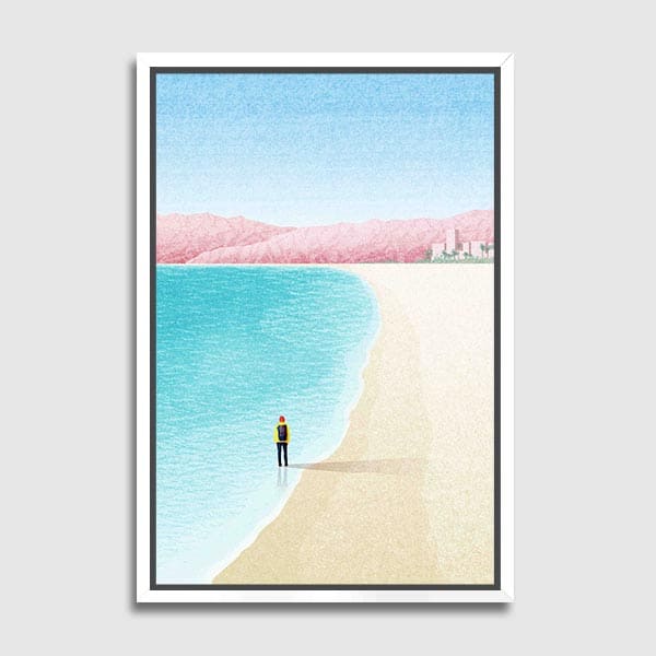canvas-Frame-no-matte-putih-arti_dream-vacation-california_print