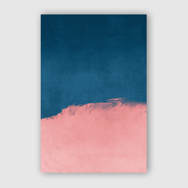 Minimal-Landscape-Pink-and-Navy-Blue-01-Amini-54-Art-Print-No-Matte